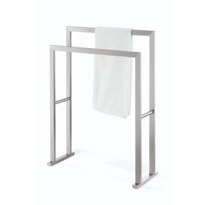 Linea 24" Freestanding, Double Towel Stand, Chrome, Zack Series