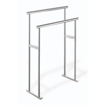 Scala 24" Freestanding, Double Towel Stand, Chrome, Zack Series