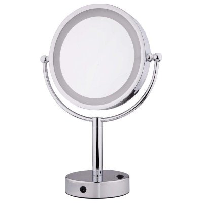 Volkano Freestanding, Lighted, Magnifying Mirror