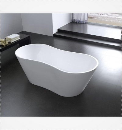 Onde 67" Composite Acrylic Free Standing Bathtub