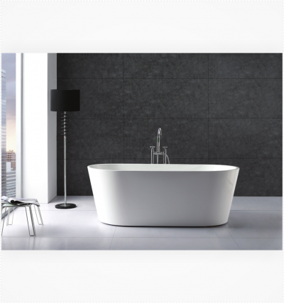 Ovale 67" Composite Acrylic Free Standing Bathtub
