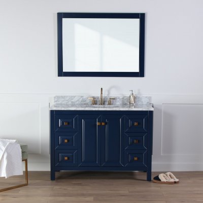 Berkeley 48", Cobalt Blue Bathroom Vanity