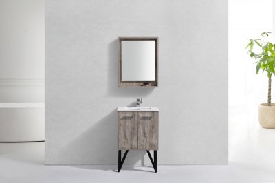 Nella 24", Maple Grey Modern Bathroom Vanity