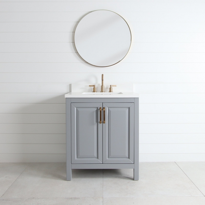 Berkeley 30", Slate Grey Bathroom Vanity