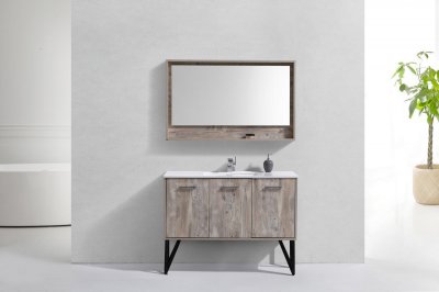 Nella 48" Maple Grey Modern Bathroom Vanity