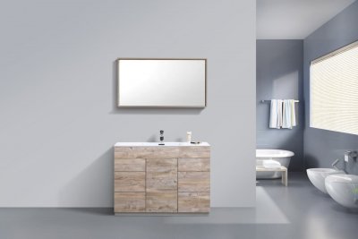 Milano 48" Maple Grey Modern Bathroom Vanity